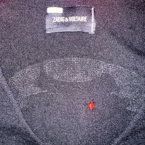 Zadig & Voltaire Cashmere Sweater, Extra Fine Merino 100% wool, Sz M